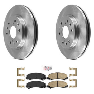 AmeriBRAKES® - AmeriPRO™ Plain Front Brake Kit with Ceramic Pads