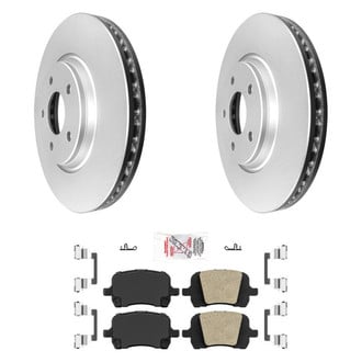AmeriBRAKES® - AmeriPRO™ Plain Front Brake Kit with Ceramic Pads