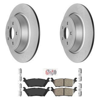 AmeriBRAKES® - AmeriPRO™ Plain Rear Brake Kit with Ceramic Pads