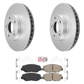 AmeriBRAKES® - AmeriPRO™ Plain Front Brake Kit with Ceramic Pads