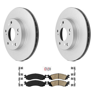 AmeriBRAKES® - AmeriPRO™ Plain Front Brake Kit with Ceramic Pads