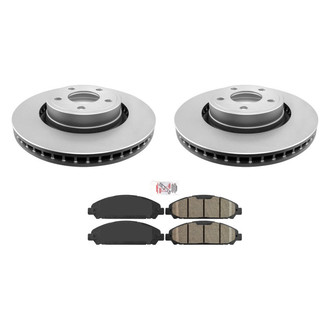 AmeriBRAKES® - AmeriPRO™ Plain Front Brake Kit with Ceramic Pads