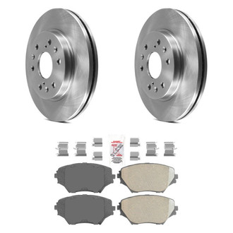 AmeriBRAKES® - AmeriPRO™ Plain Front Brake Kit with Ceramic Pads