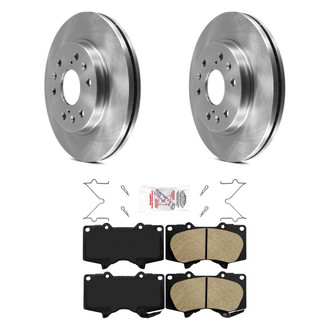 AmeriBRAKES® - AmeriPRO™ Plain Front Brake Kit with Ceramic Pads