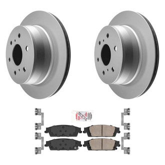 AmeriBRAKES® - AmeriPRO™ Plain Rear Brake Kit with Ceramic Pads