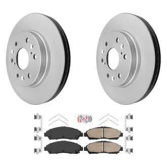 AmeriBRAKES® - AmeriPRO™ Plain Front Brake Kit with Ceramic Pads