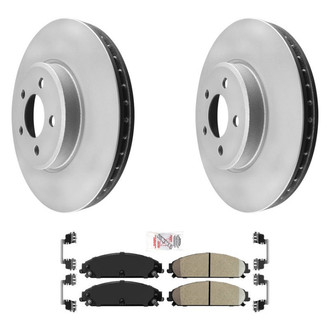 AmeriBRAKES® - AmeriPRO™ Plain Front Brake Kit with Ceramic Pads