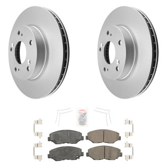 AmeriBRAKES® - AmeriPRO™ Plain Front Brake Kit with Ceramic Pads