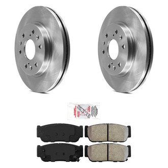 AmeriBRAKES® - AmeriPRO™ Plain Rear Brake Kit with Semi-Metallic Pads