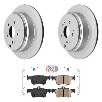AmeriBRAKES® - AmeriPRO™ Plain Rear Brake Kit with Ceramic Pads