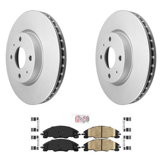 AmeriBRAKES® - AmeriPRO™ Plain Front Brake Kit with Ceramic Pads