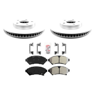 AmeriBRAKES® - AmeriPRO™ Plain Front Brake Kit with Semi-Metallic Pads