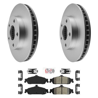 AmeriBRAKES® - AmeriPRO™ Plain Front Brake Kit with Ceramic Pads