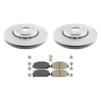 AmeriBRAKES® - AmeriPRO™ Plain Front Brake Kit with Ceramic Pads