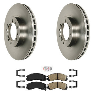 AmeriBRAKES® - AmeriPRO™ Plain Front Brake Kit with Ceramic Pads