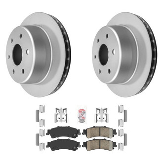 AmeriBRAKES® - AmeriPRO™ Plain Rear Brake Kit with Ceramic Pads