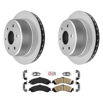 AmeriBRAKES® - AmeriPRO™ Plain Rear Brake Kit with Ceramic Pads