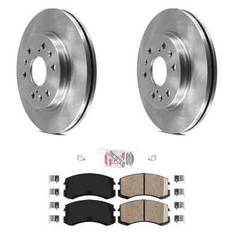 AmeriBRAKES® - AmeriPRO™ Plain Front Brake Kit with Ceramic Pads