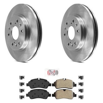 AmeriBRAKES® - AmeriPRO™ Plain Rear Brake Kit with Semi-Metallic Pads