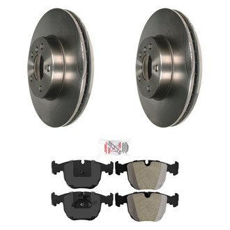 AmeriBRAKES® - AmeriPRO™ Plain Front Brake Kit with Semi-Metallic Pads