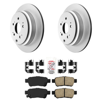 AmeriBRAKES® - AmeriPRO™ Plain Rear Brake Kit with Ceramic Pads