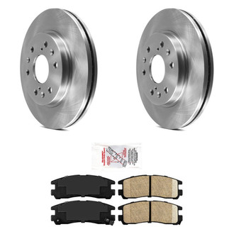AmeriBRAKES® - AmeriPRO™ Plain Rear Brake Kit with Ceramic Pads