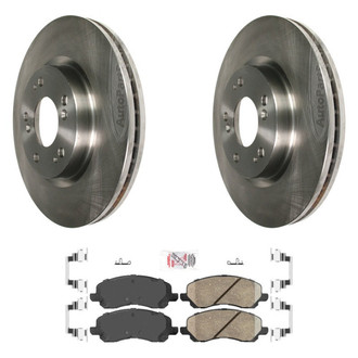 AmeriBRAKES® - AmeriPRO™ Plain Front Brake Kit with Ceramic Pads
