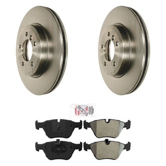 AmeriBRAKES® - AmeriPRO™ Plain Front Brake Kit with Semi-Metallic Pads