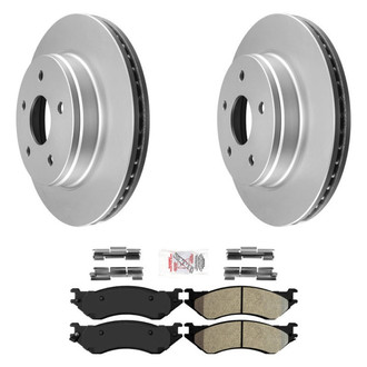 AmeriBRAKES® - AmeriPRO™ Plain Front Brake Kit with Semi-Metallic Pads