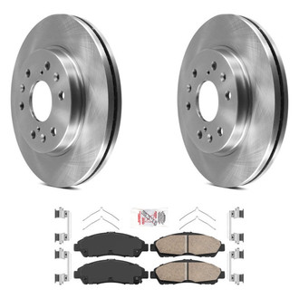 AmeriBRAKES® - AmeriPRO™ Plain Front Brake Kit with Ceramic Pads