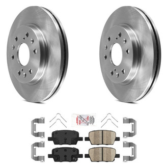 AmeriBRAKES® - AmeriPRO™ Plain Rear Brake Kit with Ceramic Pads