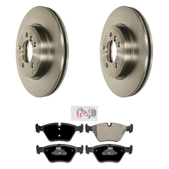 AmeriBRAKES® - AmeriPRO™ Plain Front Brake Kit with Semi-Metallic Pads
