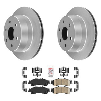 AmeriBRAKES® - AmeriPRO™ Plain Rear Brake Kit with Ceramic Pads