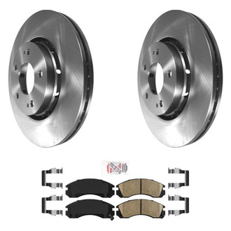 AmeriBRAKES® - AmeriPRO™ Plain Front Brake Kit with Ceramic Pads