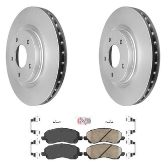 AmeriBRAKES® - AmeriPRO™ Plain Front Brake Kit with Ceramic Pads