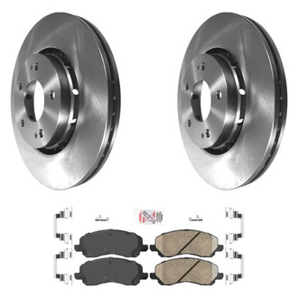 AmeriBRAKES® - AmeriPRO™ Plain Front Brake Kit with Ceramic Pads