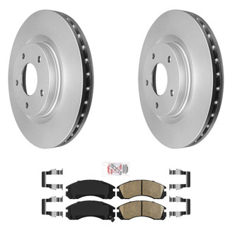 AmeriBRAKES® - AmeriPRO™ Plain Front Brake Kit with Ceramic Pads