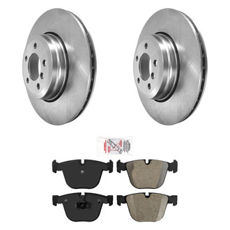 AmeriBRAKES® - AmeriPRO™ Plain Rear Brake Kit with Semi-Metallic Pads