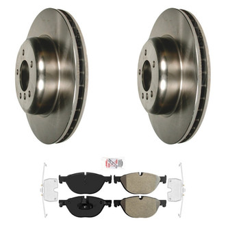 AmeriBRAKES® - AmeriPRO™ Plain Front Brake Kit with Semi-Metallic Pads