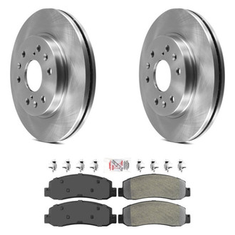 AmeriBRAKES® - AmeriPRO™ Plain Front Brake Kit with Semi-Metallic Pads