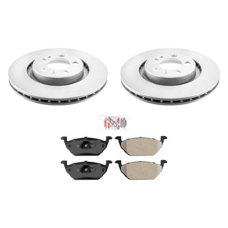 AmeriBRAKES® - AmeriPRO™ Plain Front Brake Kit with Semi-Metallic Pads
