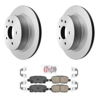 AmeriBRAKES® - AmeriPRO™ Plain Rear Brake Kit with Ceramic Pads