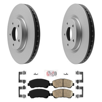 AmeriBRAKES® - AmeriPRO™ Plain Front Brake Kit with Ceramic Pads