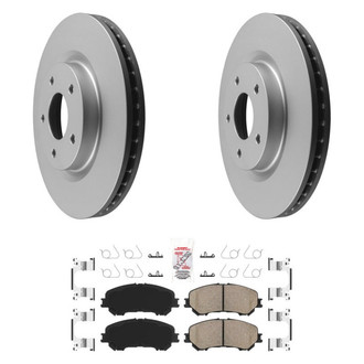 AmeriBRAKES® - AmeriPRO™ Plain Front Brake Kit with Ceramic Pads