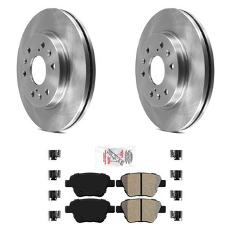 AmeriBRAKES® - AmeriPRO™ Plain Rear Brake Kit with Semi-Metallic Pads