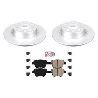 AmeriBRAKES® - AmeriPRO™ Plain Rear Brake Kit with Semi-Metallic Pads