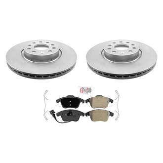 AmeriBRAKES® - AmeriPRO™ Plain Front Brake Kit with Semi-Metallic Pads