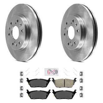 AmeriBRAKES® - AmeriPRO™ Plain Rear Brake Kit with Ceramic Pads