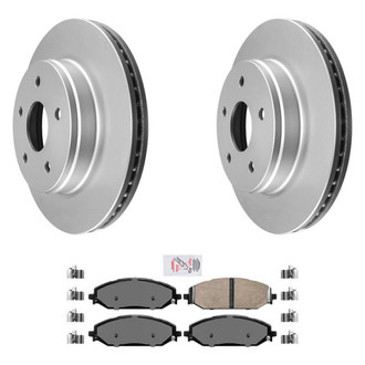 AmeriBRAKES® - AmeriPRO™ Plain Front Brake Kit with Ceramic Pads