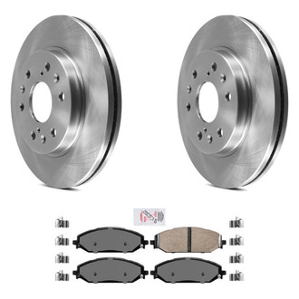 AmeriBRAKES® - AmeriPRO™ Plain Front Brake Kit with Ceramic Pads